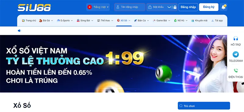 Xổ số SIU88 được người chơi yêu thích bởi tỷ lệ trả thưởng cao