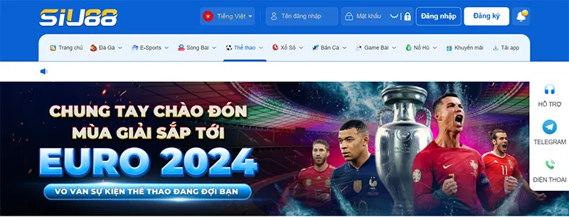 Sảnh game thể thao SIU88 đa dạng nhiều kèo cược hấp dẫn